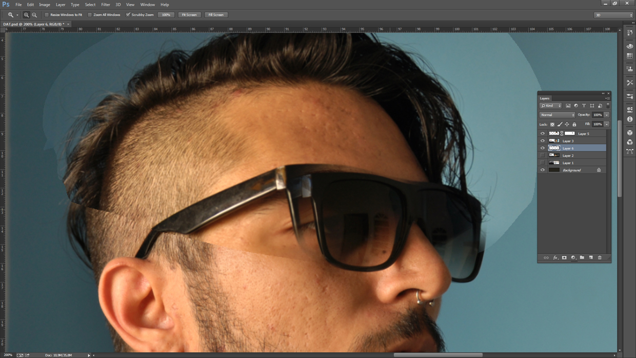 Low poly Self Portrait Photoshop Tutorial