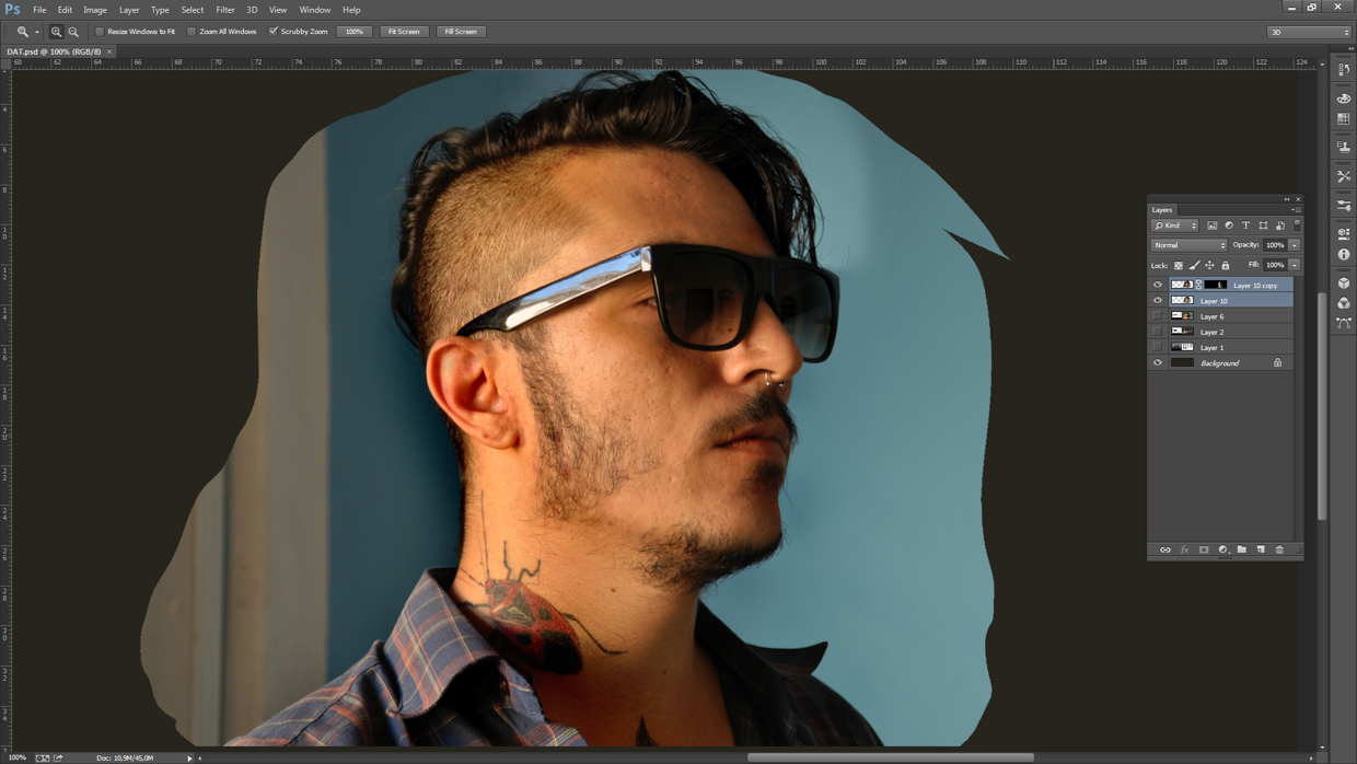 Low poly Self Portrait Photoshop Tutorial