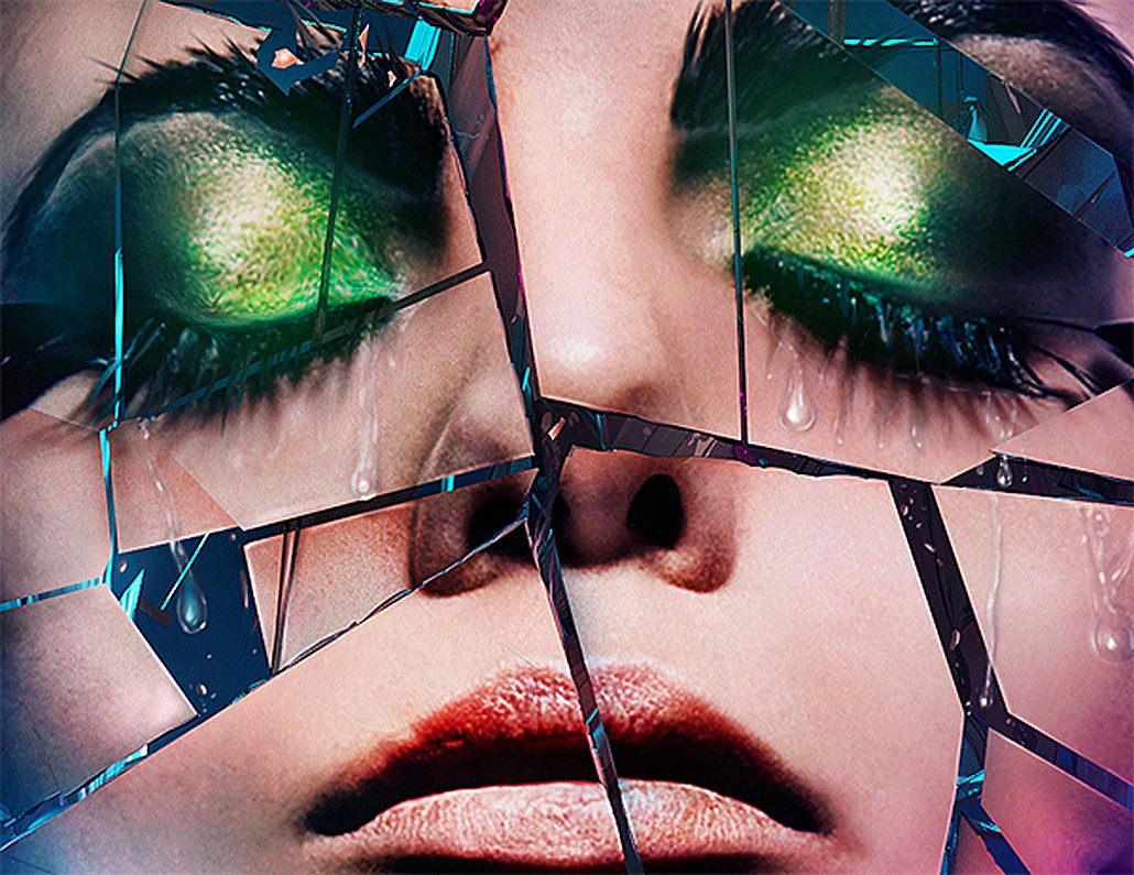 Make a Shattered Mirror Photoshop Effect