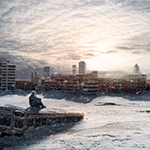 Making a Panoramic Scene of Post Apocalyptic Photo icon