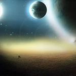 Create a Mysterious Scene With Planets icon