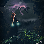 Create a Stormy Fantasy Scene of a Fairy icon