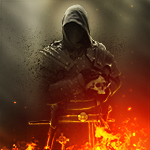 Firing Medieval Scene With Disintegration Effect icon