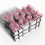 Create a D Layered Blocks Text Effect icon